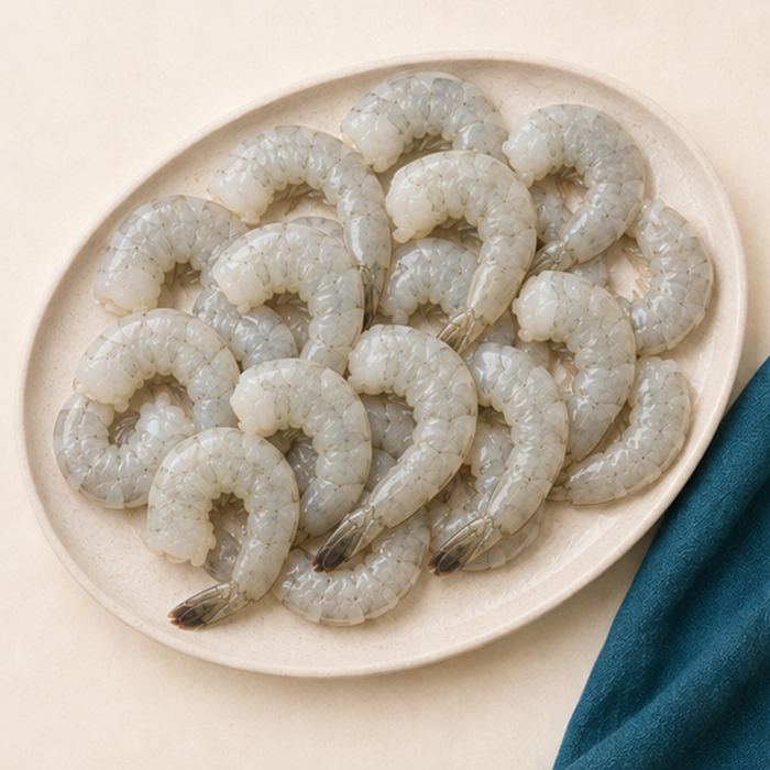 Udang Sedang segar dibersihkan